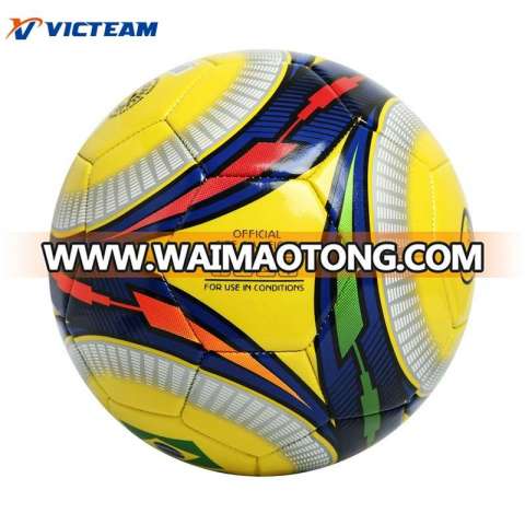 Factory Custom Print TPU PVC Leather Soccer Ball Size 5 4 3,Wholesale Training Football Soccer Balls